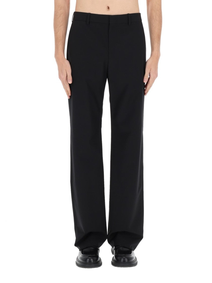 Gucci Tailored Wool And Silk Blend Pants With Clean Silhouette