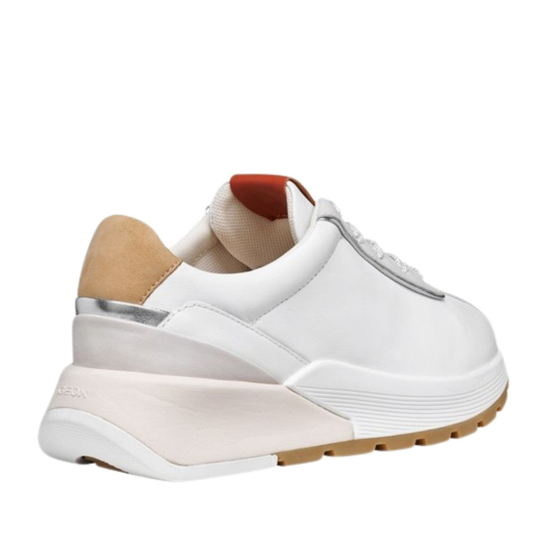 Geox Metropoli White Chunky Sole Sneakers
