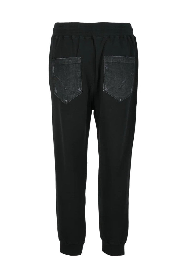 Dondup Relaxed-Fit Black Sweatpants With Adjustable Waistband