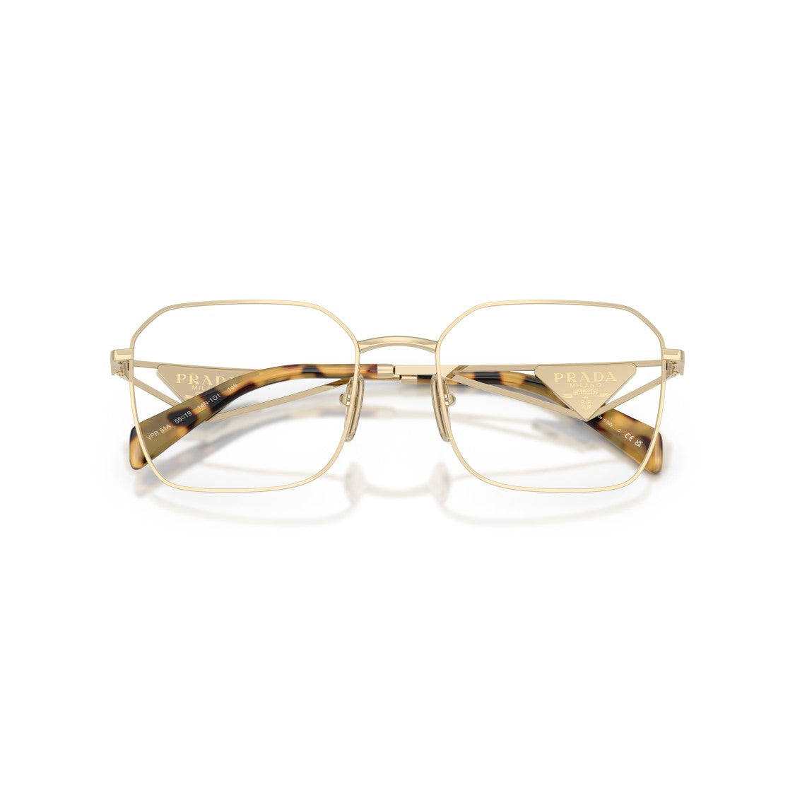 Prada 0Pr A51v Square Metal Frame Sunglasses