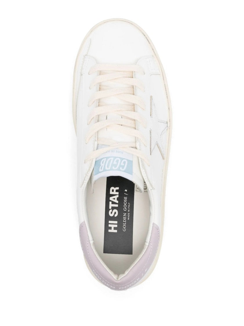 Golden Goose White Leather Sneakers