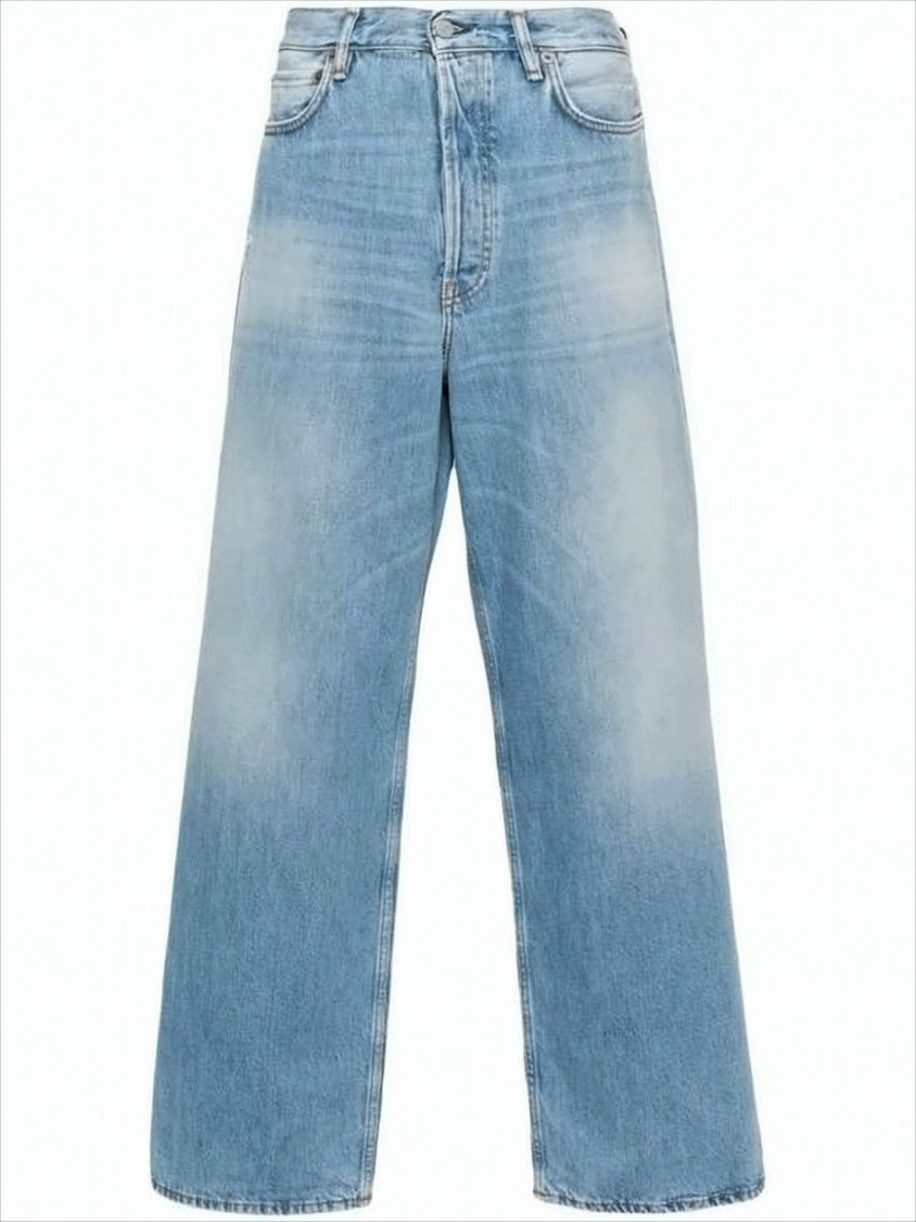 Acne Studios Wide-Leg Denim Pants With Classic Five-Pocket Design