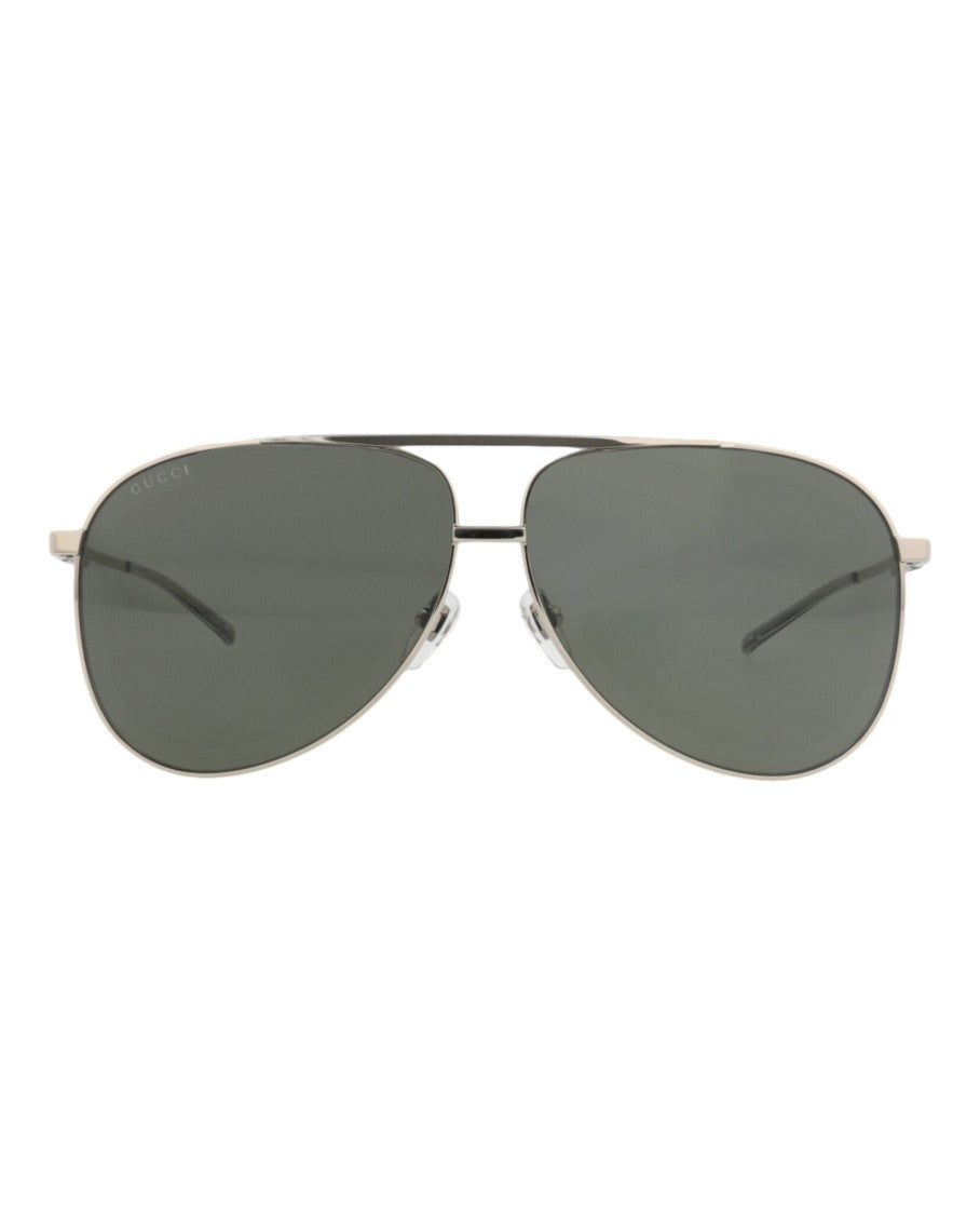 Gucci Aviator-Frame Metal Sunglasses