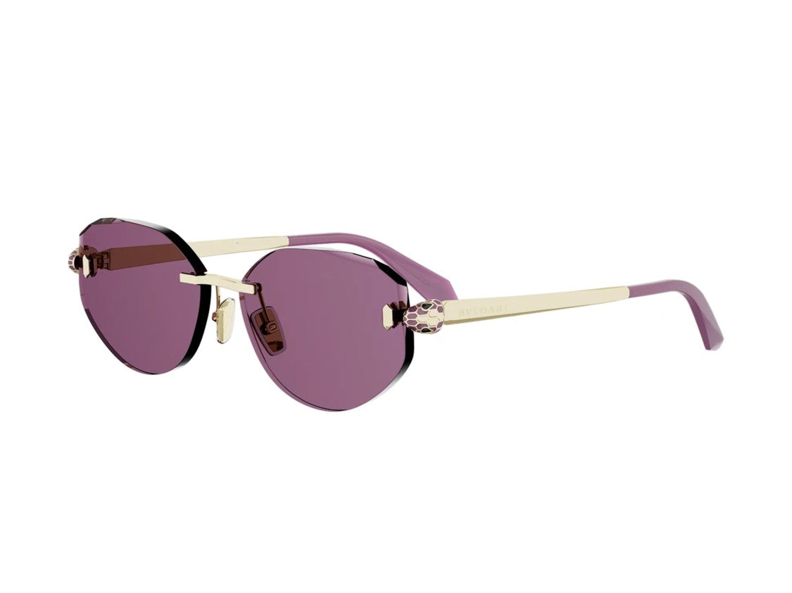 Bulgari Gold Bv40059u Octagonal Sunglasses