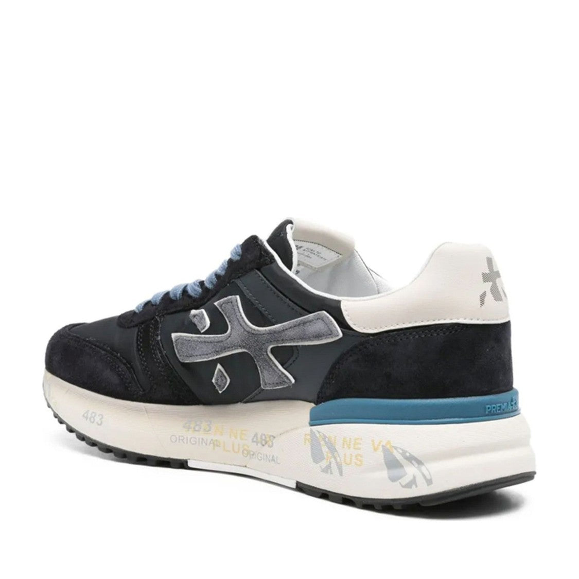 Premiata Multicolor Mick Leather Logo Sneakers