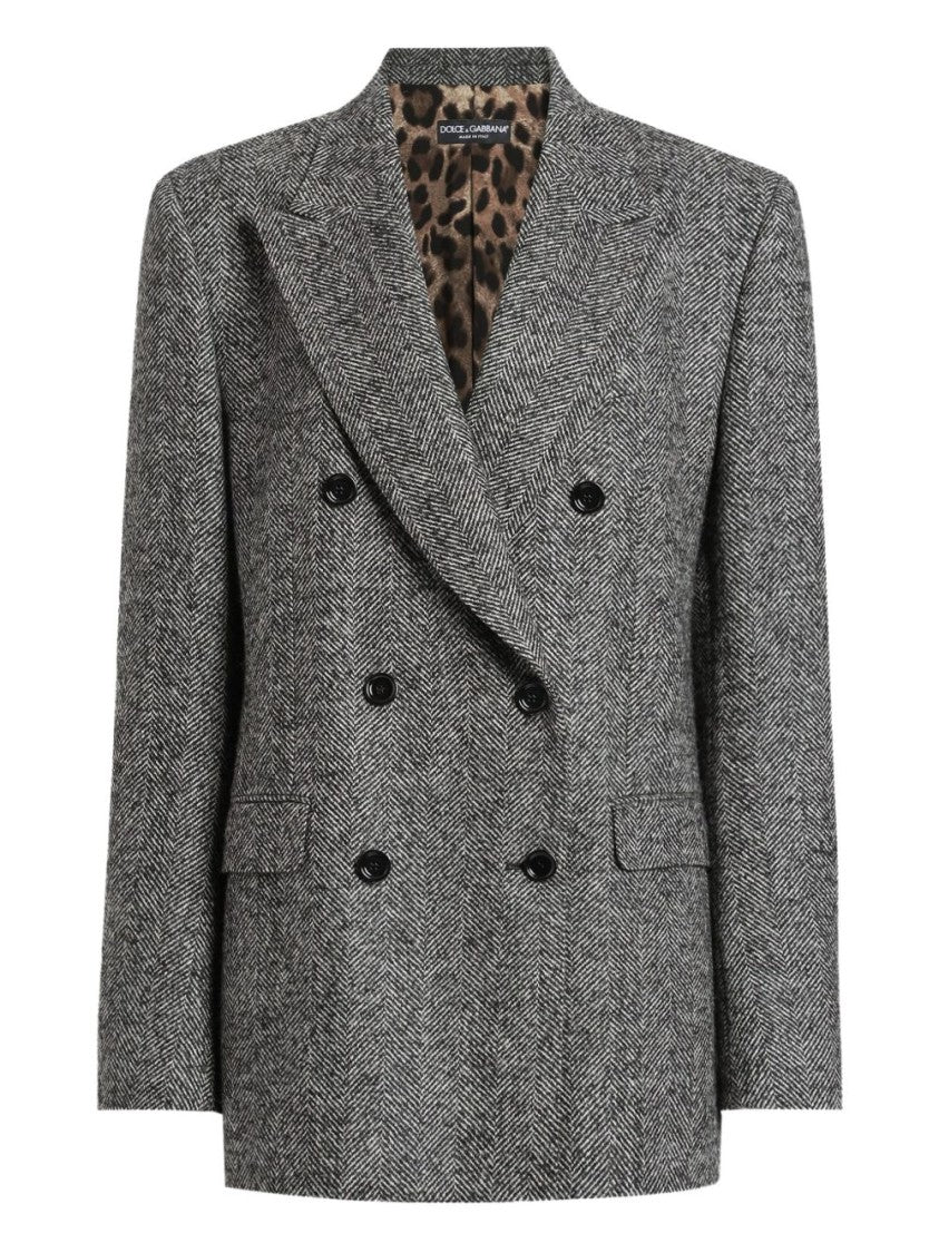 Dolce & Gabbana Double-Breasted Chevron Jacket