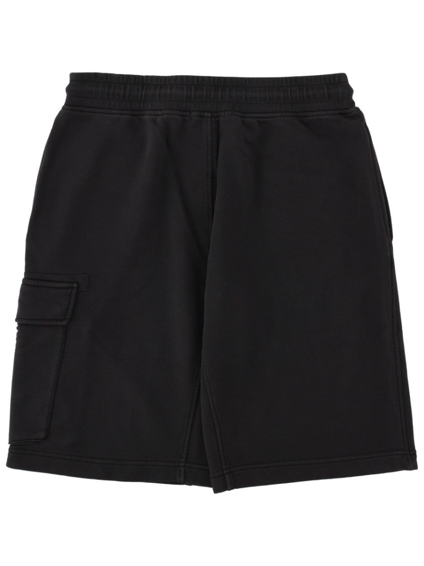 C.P. Company Sweatbermuda Cargo Elastic Drawstring Cotton Shorts