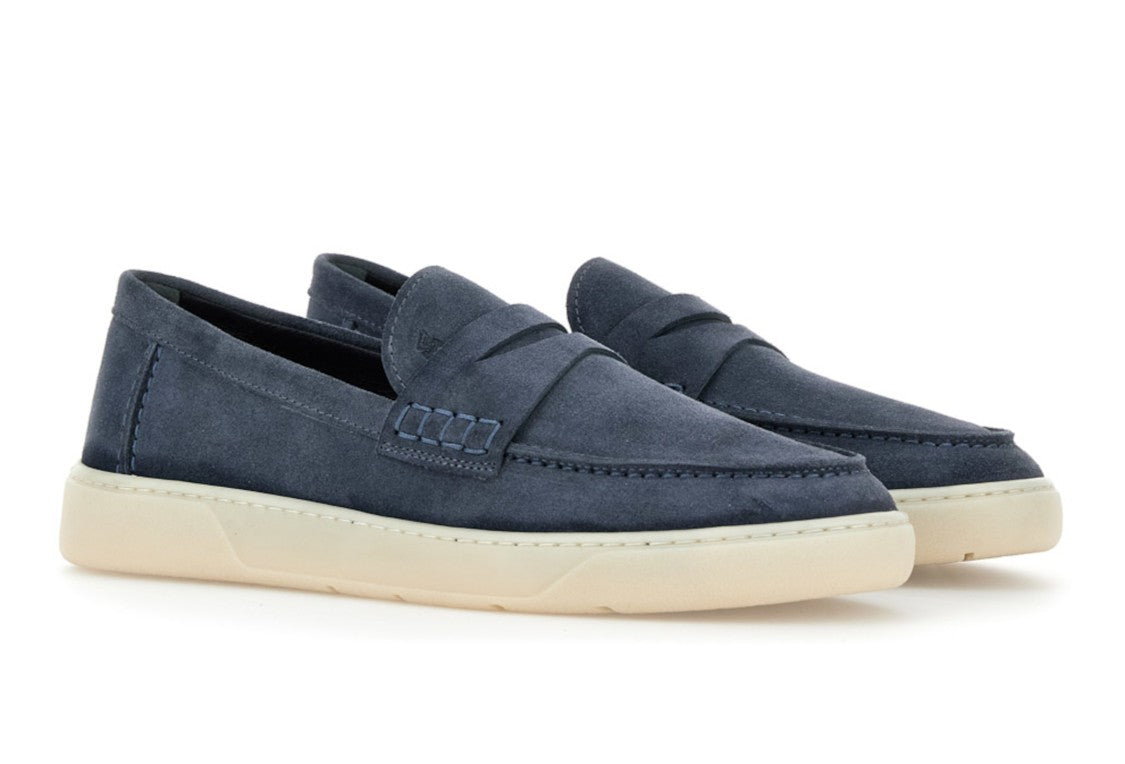 Hogan Penny Strap Soft Suede Loafers