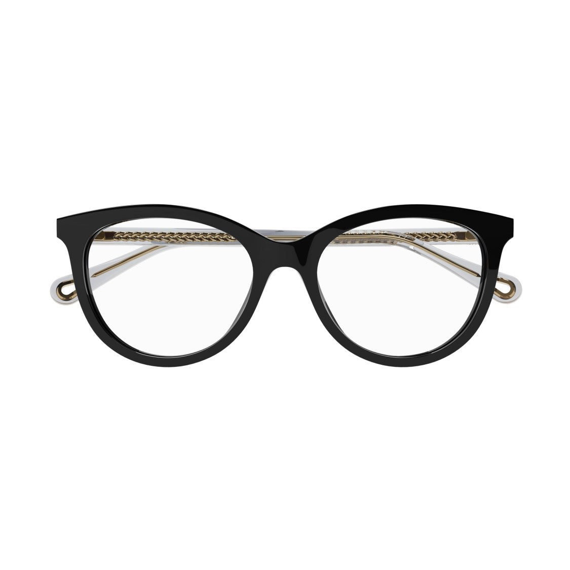 Chloé Ch0117o Rounded Black Bio Acetate Eyeglasses