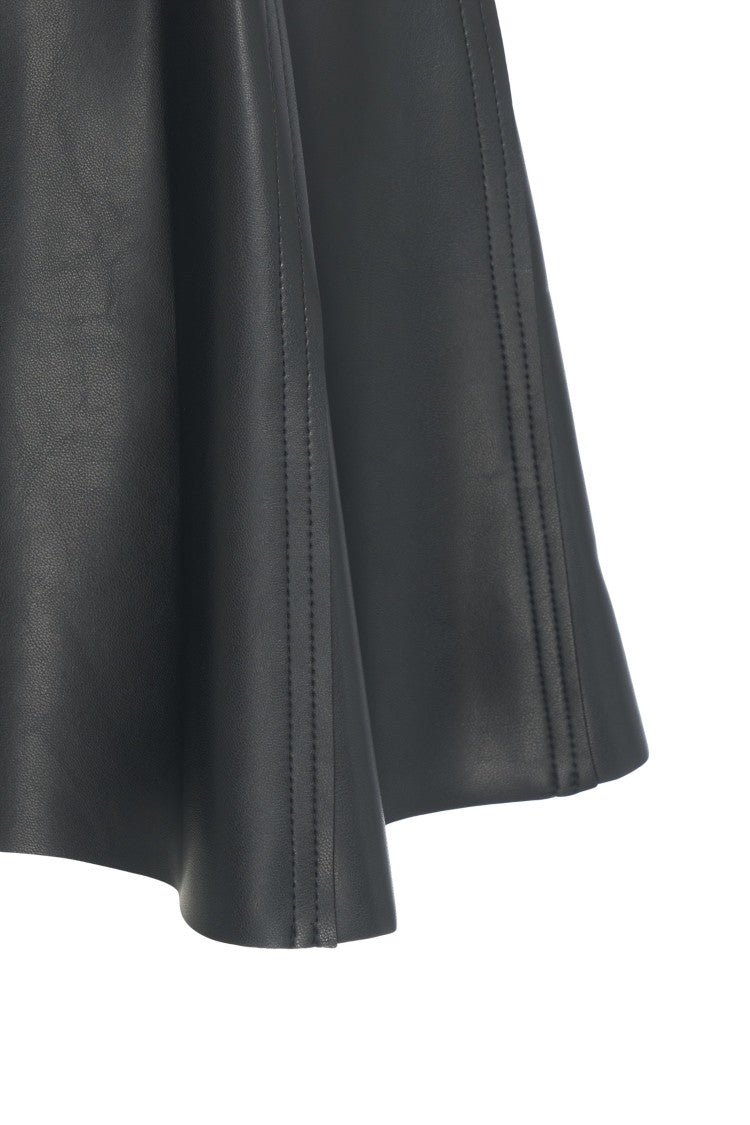 Norma Kamali Faux Leather Mini Dress