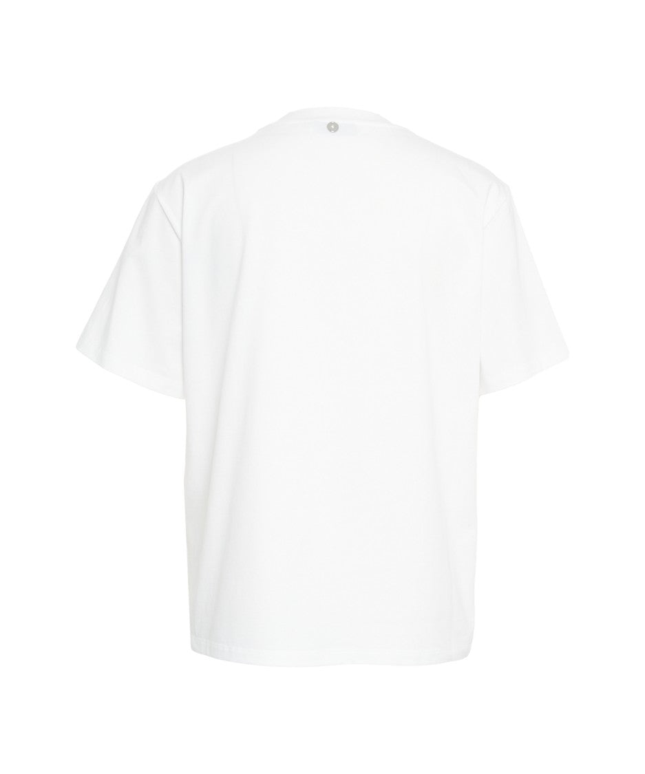 Liu Jo White T-Shirt With Sparkling Appliqués