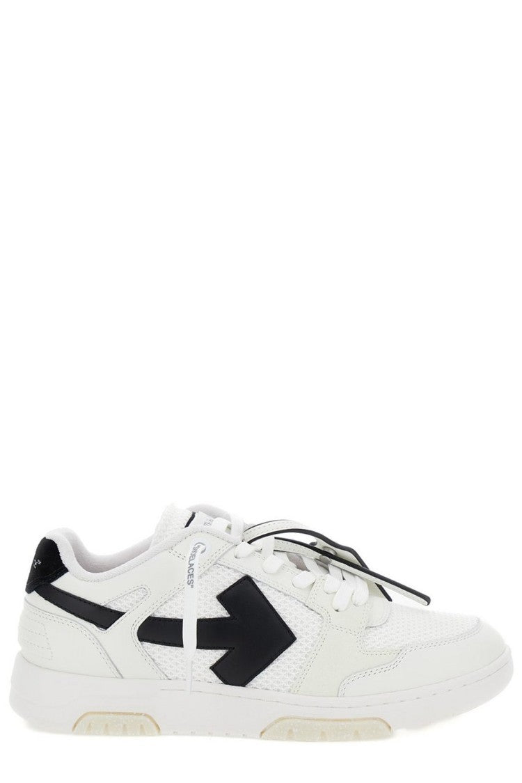 Off-White Low-Top Sneakers With Minimalist Design And Timeless Appeal