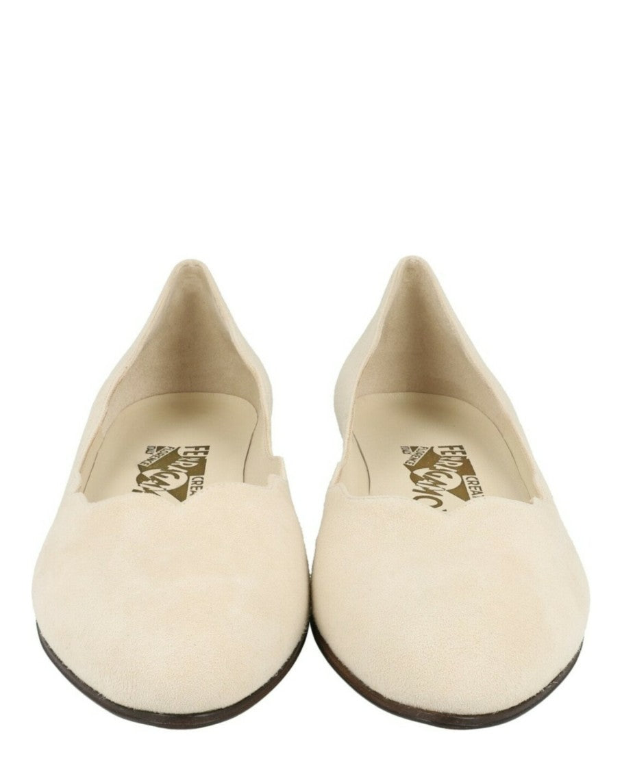 Ferragamo Turchina Archive Limited Edition 1960S Suede Ballet Flats