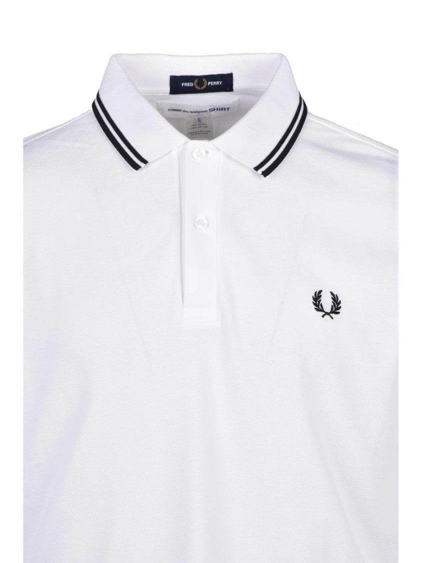 Fred Perry X C.Des G.Shirt White Cotton Men Polo