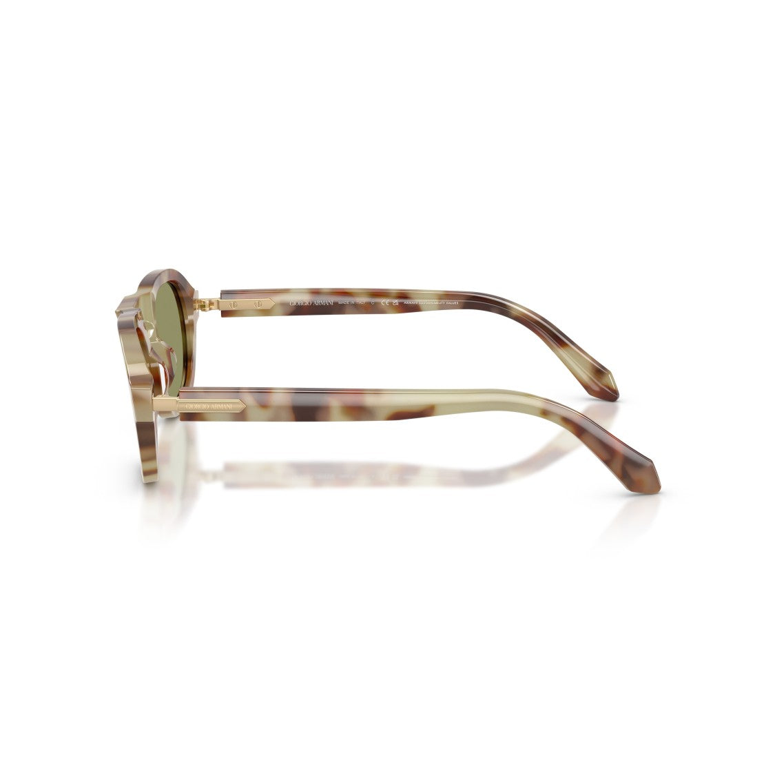 Giorgio Armani 0Ar8244 Geometric Tortoiseshell Sunglasses With Rectangular Lenses