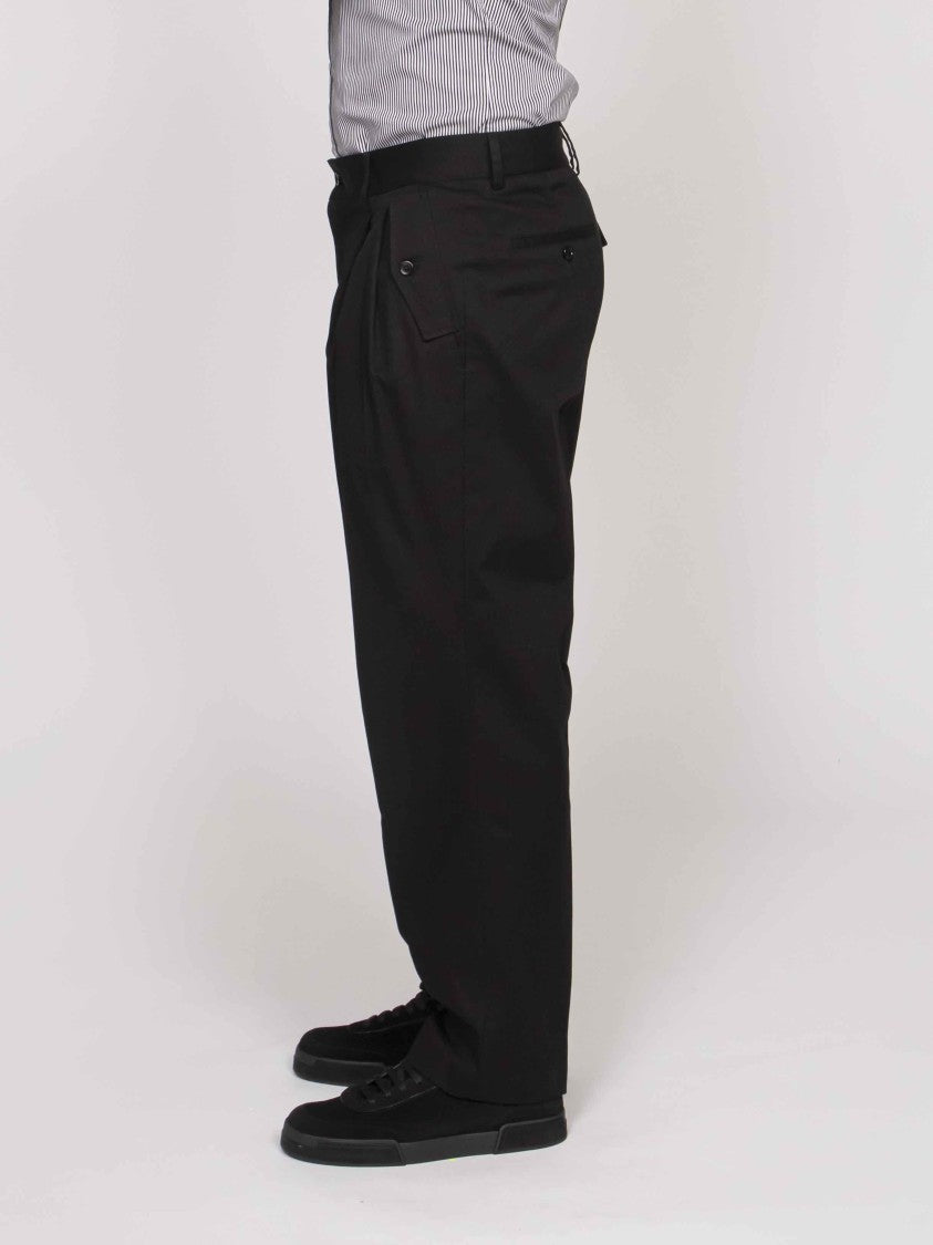 Dolce & Gabbana Relaxed-Fit Classic Waistband Straight-Leg Pants