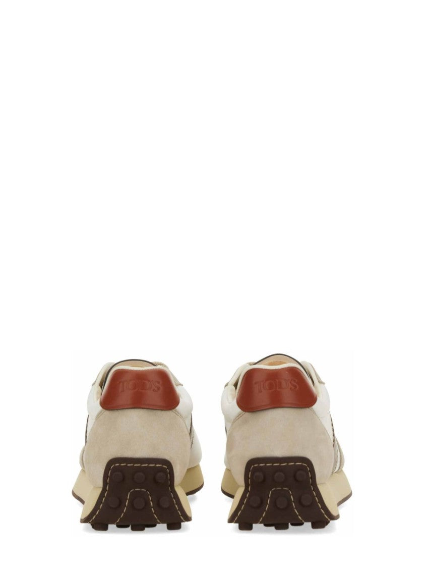Tod's Leather And Fabric Sneakers