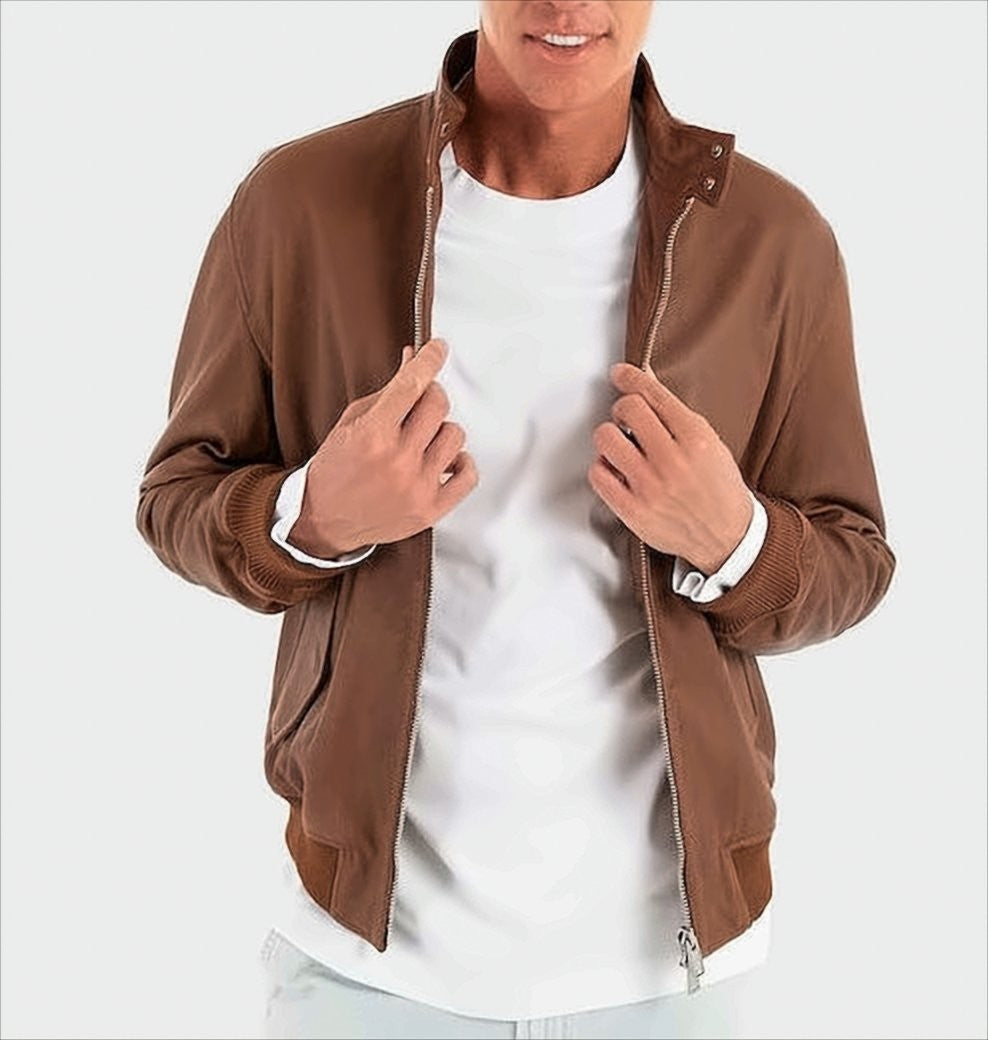 Boss Brown Straight Fit H-Moiner Jacket