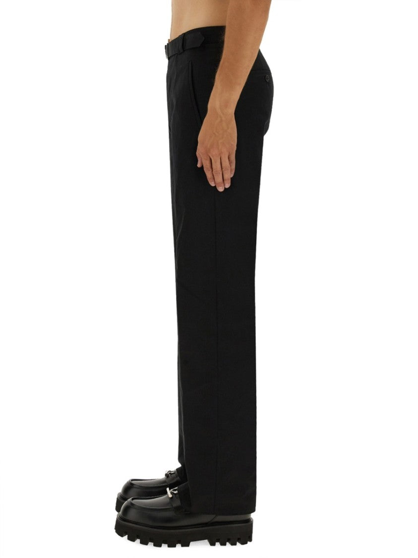 Alexander Mcqueen Pants With "T-Bar" Belt