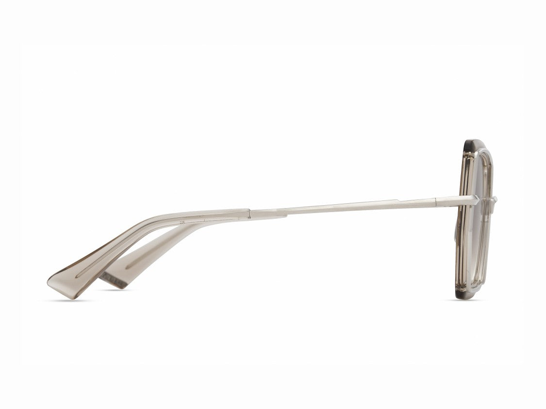 Dita Beige Narcissus-Two Translucent Geometric Sunglasses