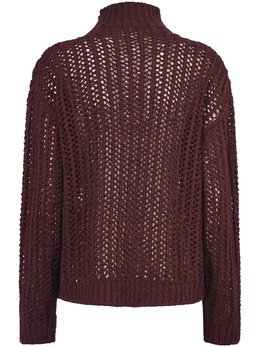 Max Mara Soft Knit Sweater With Ribbed Cuffs And Hem