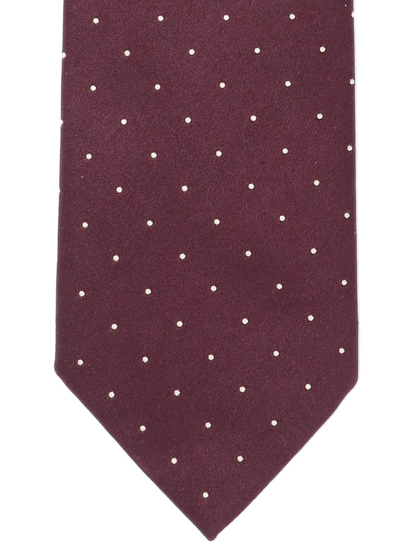 Tom Ford Polka Dot Tie, In Red Mulberry Silk