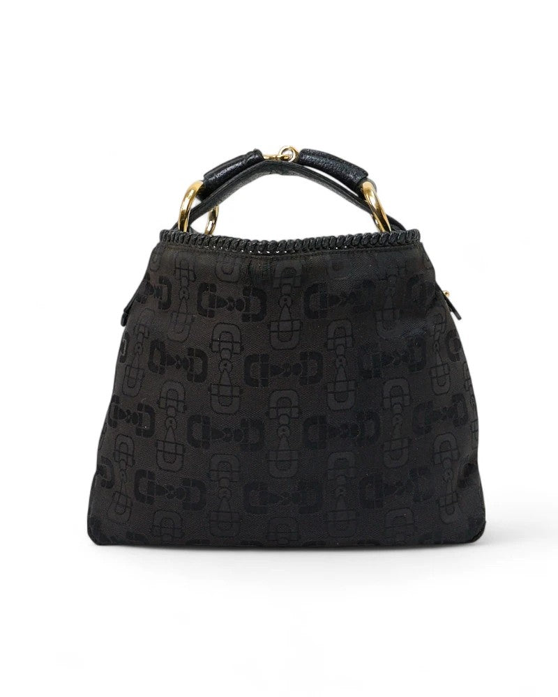 Gucci Small Horsebit Hobo In Black