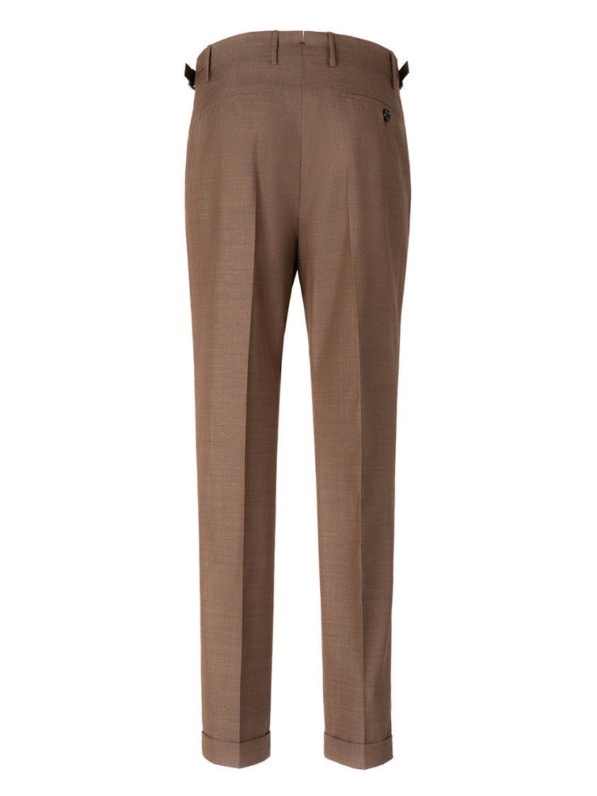 Berwich Tailored Brown Wool Pants