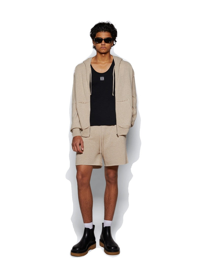 Maison Margiela Relaxed-Fit Walnut Shorts With Drawstring Waist