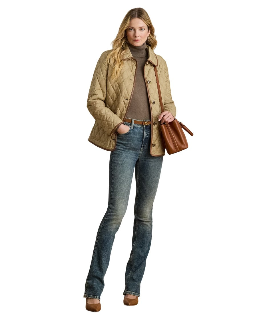 Lauren Ralph Lauren Insulated Quilted Coat With Classic Collar