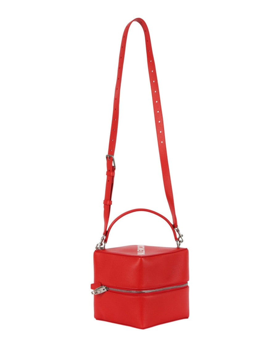Balenciaga Box-Structured Small Handle Bag With Adjustable Shoulder Strap