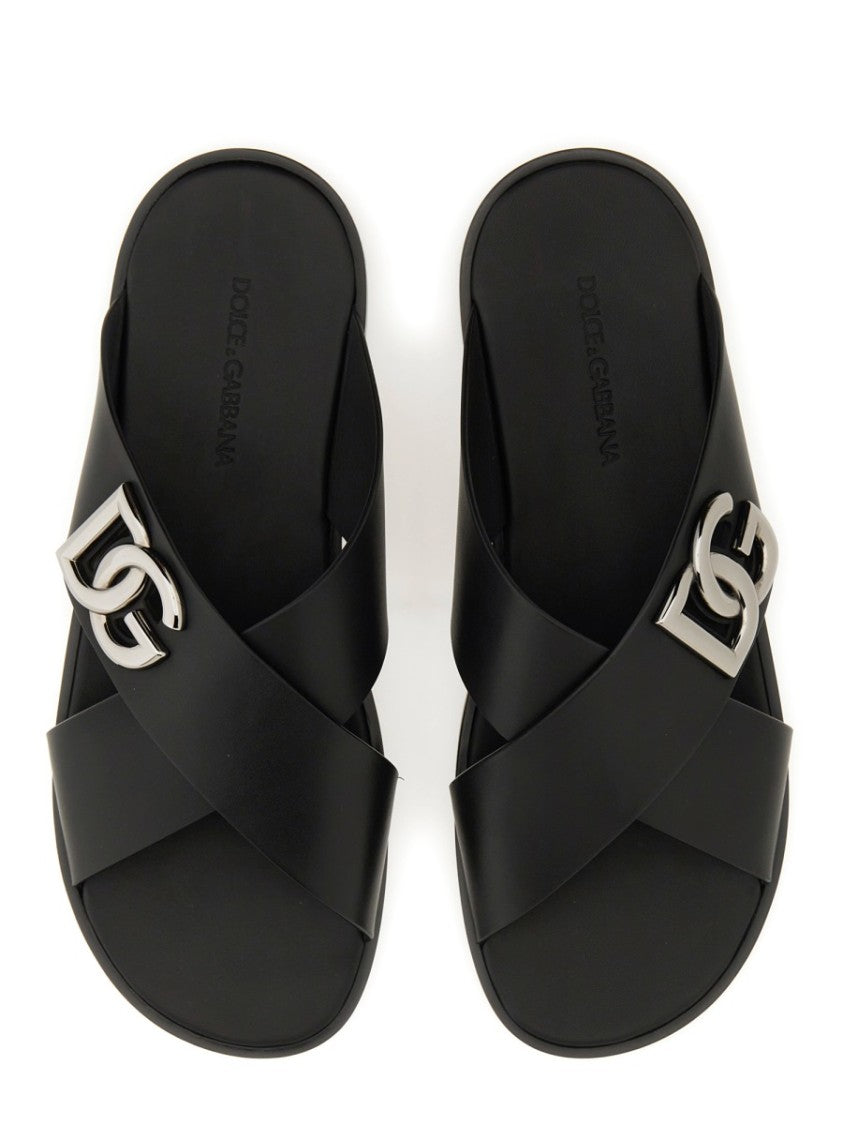 Dolce & Gabbana Leather Sandal