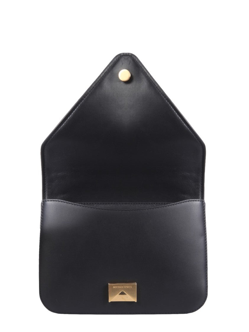 Bottega Veneta Suede Envelope Bag With Bold Chain Handle