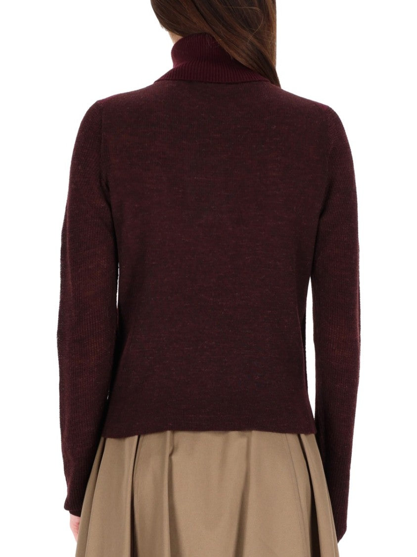 Burberry Bordeaux High Neck Sweater