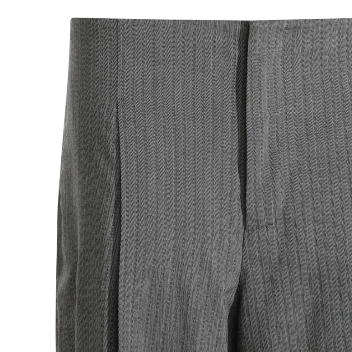 Alberta Ferretti Tailored Straight-Leg Trousers With Vertical Pinstripe Pattern