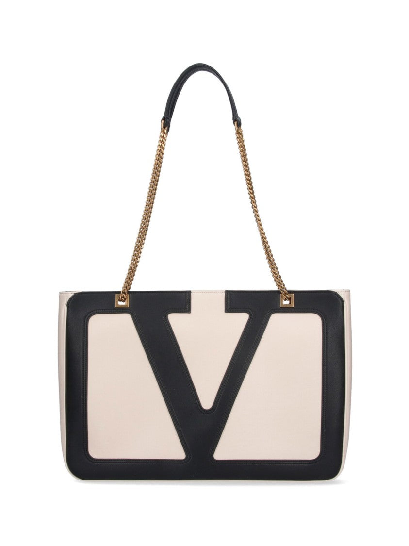 Valentino Garavani "Viva Superstar" Medium Tote Bag – Ivory