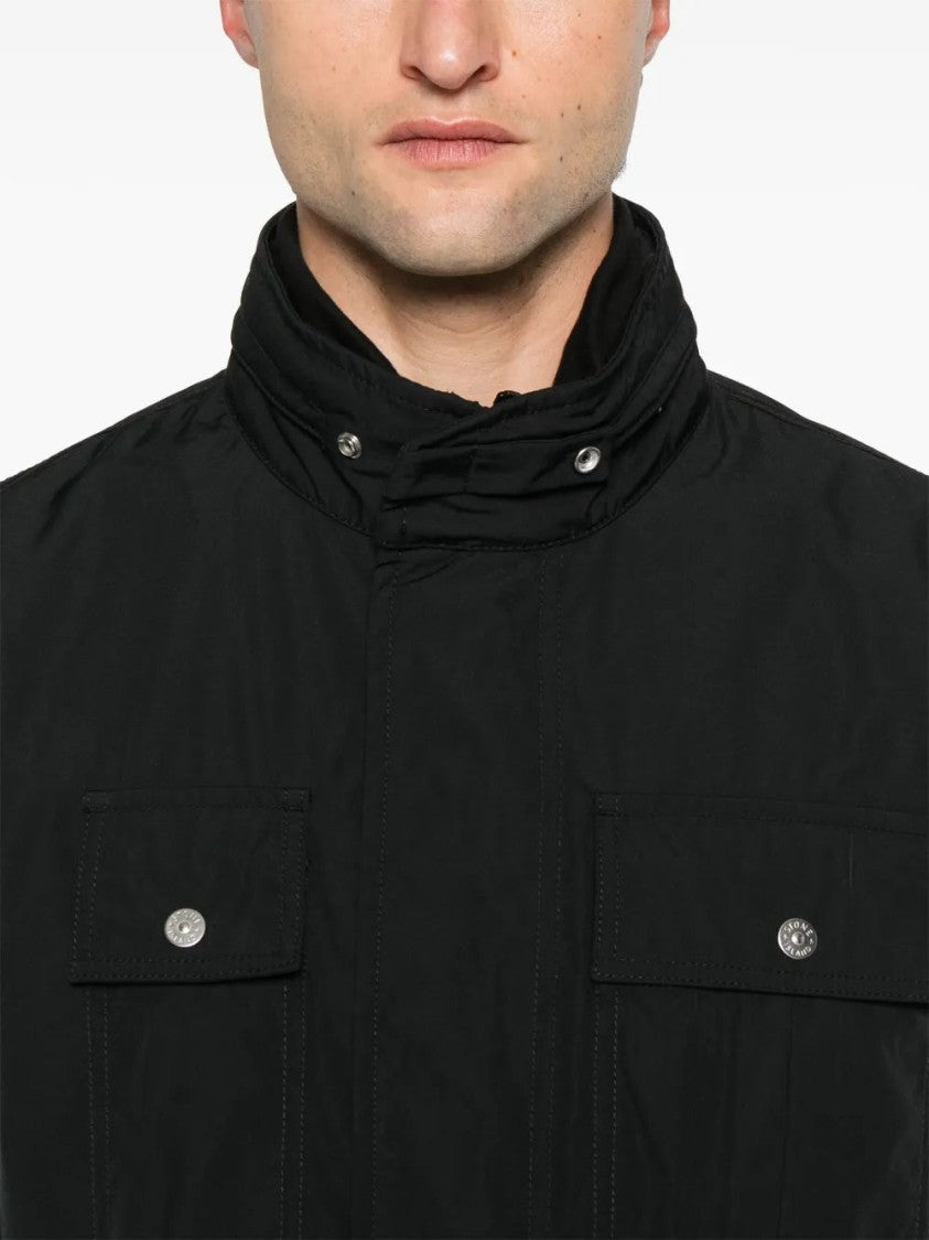 Stone Island Field Jacket With Concealed Fastenings And Modern Silhouette
