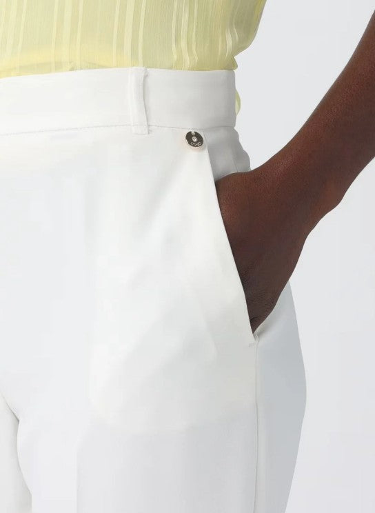 Liu Jo Crepe Trousers With High Waist And Tailored Fit