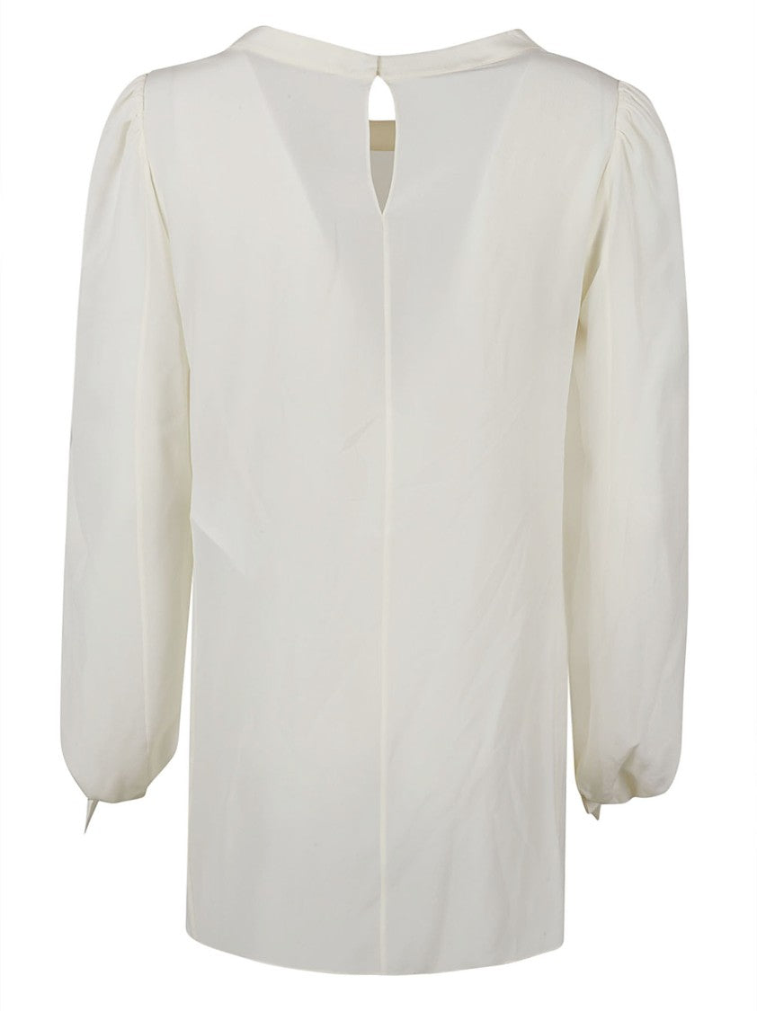 Chloé Relaxed-Fit Silk Shirt With Billowy Sleeves