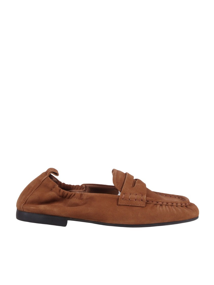 Copenhagen Brown Classic Penny Suede Loafers