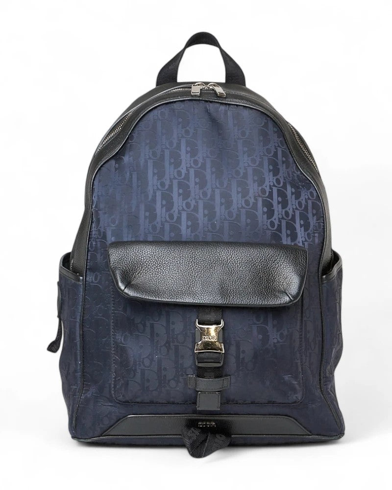 Dior Explorer Mirage Nylon Oblique Backpack Black