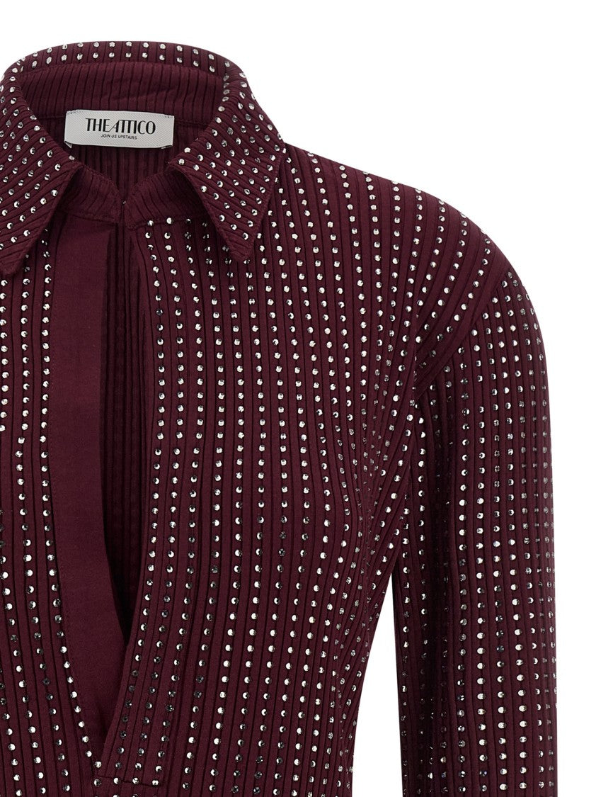 The Attico Rhinestone Dress