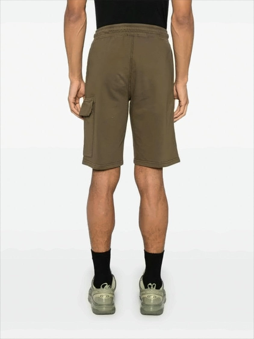 C.P. Company Relaxed Fit Brown Shorts With Cargo Pocket