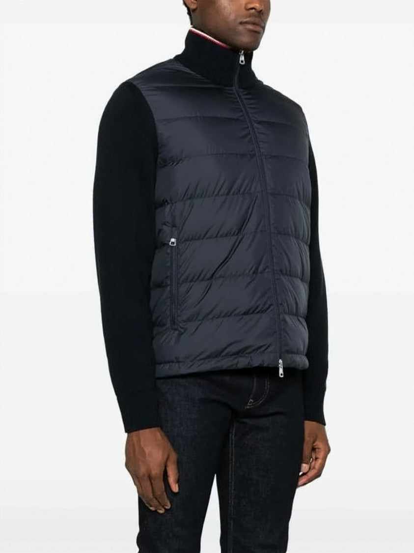 Moncler Hybrid Knit And Padded Cardigan