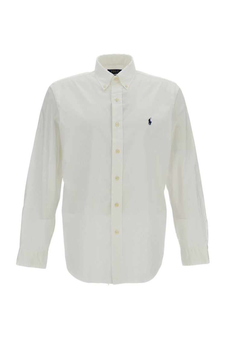 Polo Ralph Lauren Ultralight Cotton Twill Shirt With Iconic Pony Emblem