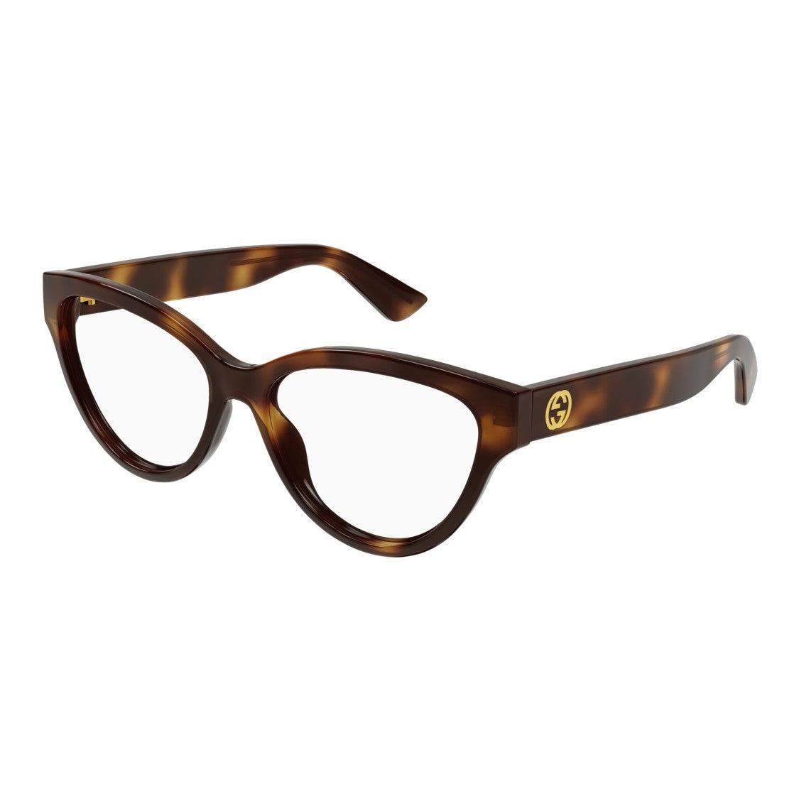 Gucci Gg1581o Cat-Eye Tortoiseshell Frame Eyeglasses