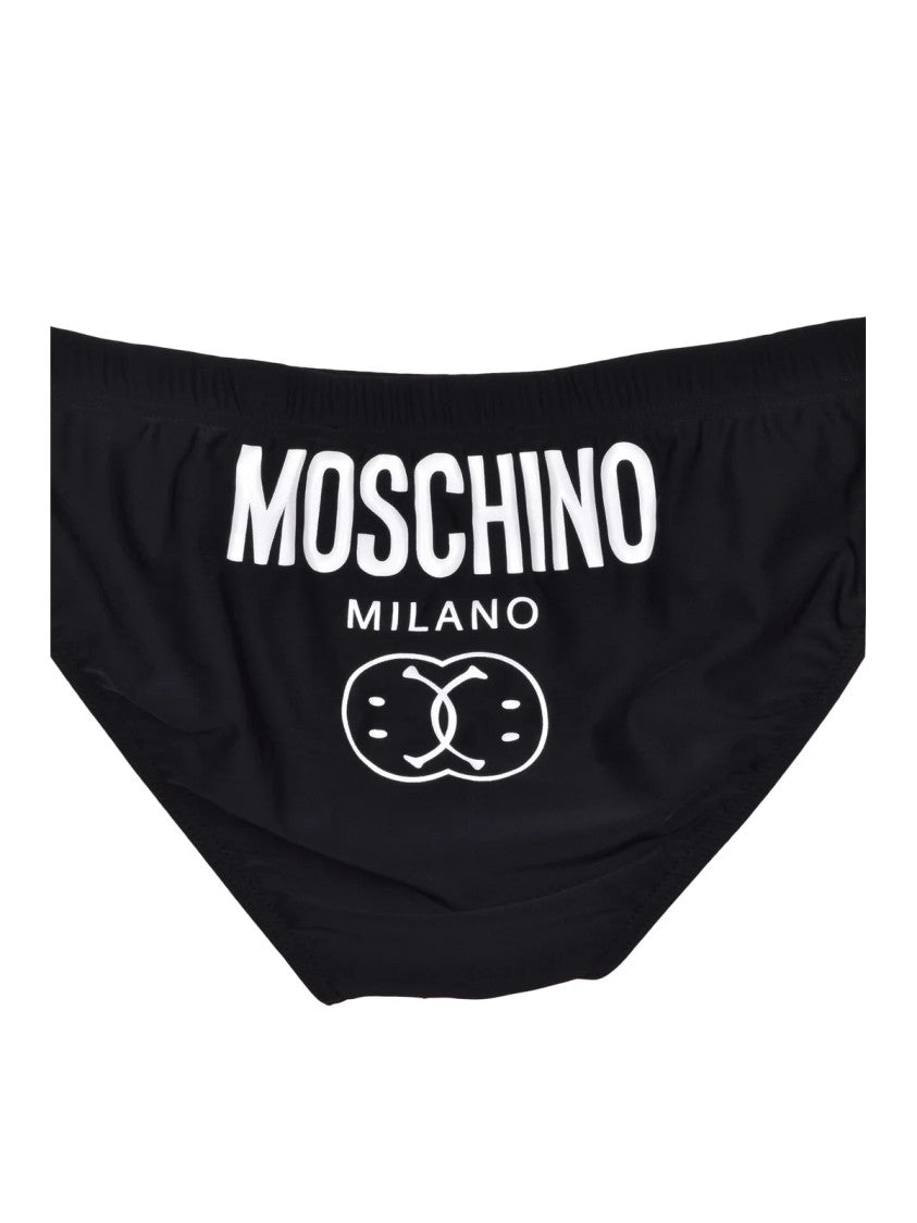 Moschino Couture Snug-Fit Black Moschino Couture Swim Briefs