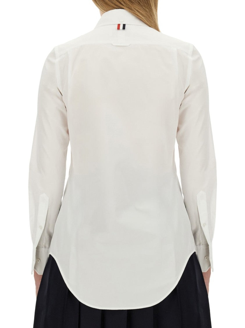 Thom Browne Button-Up Shirt With Pointed Collar