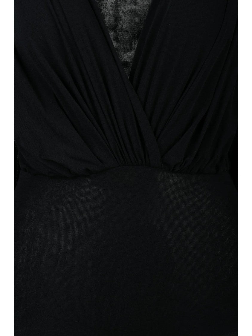 Philosophy Di Lorenzo Serafini Black Polyamide Bodysuit