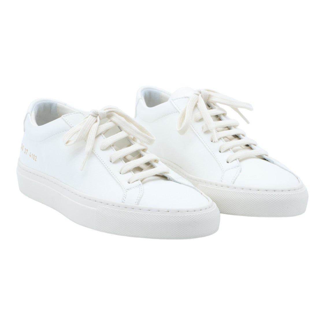 Common Projects Low-Top Leather Sneakers With Embossed Detail